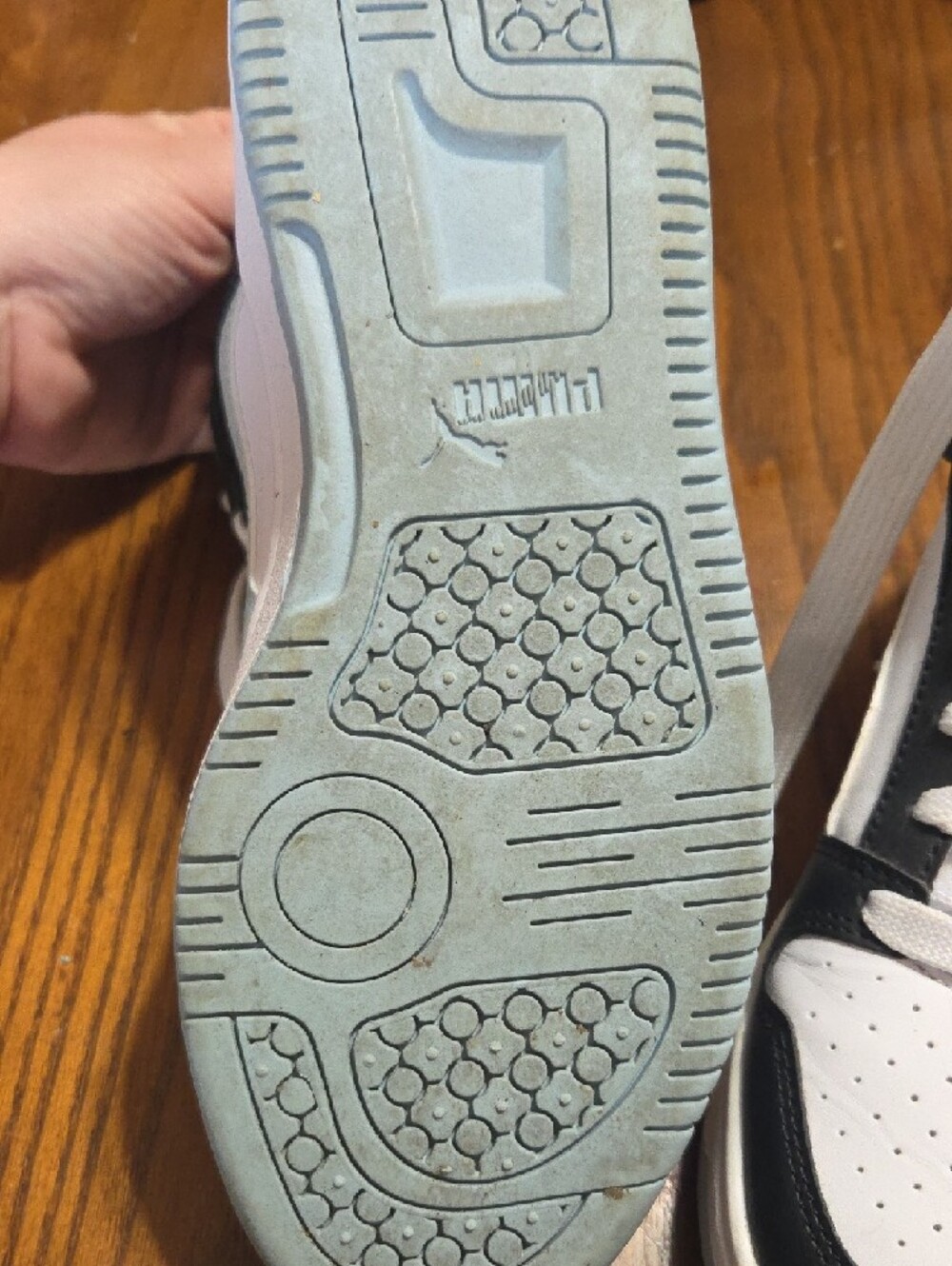 Puma Black and White High-Top Style Sneakers - Picture 3 of 9
